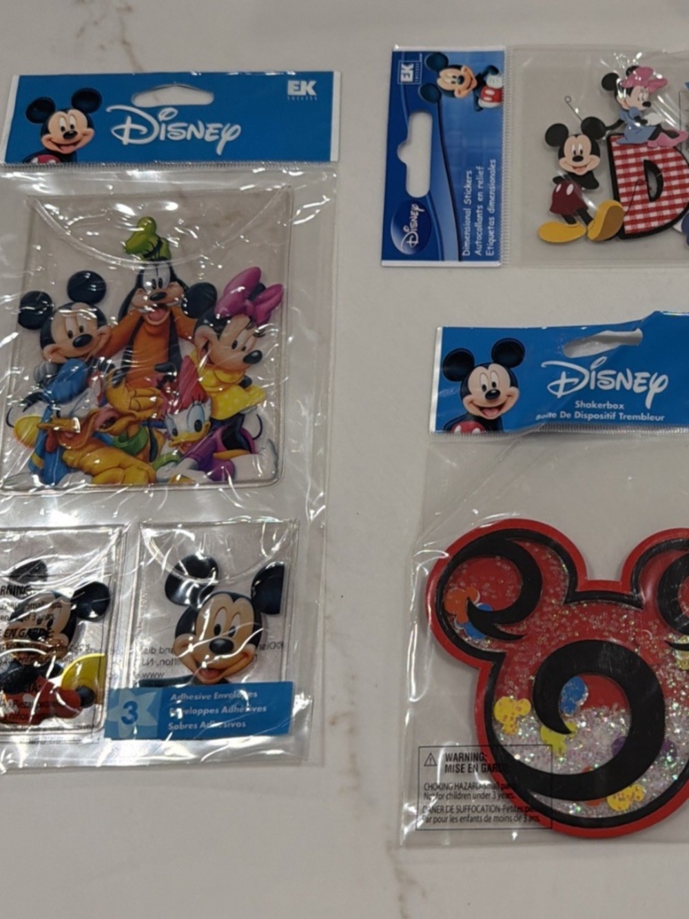 Disney Scrapbooking Stickers - Lot Of 4